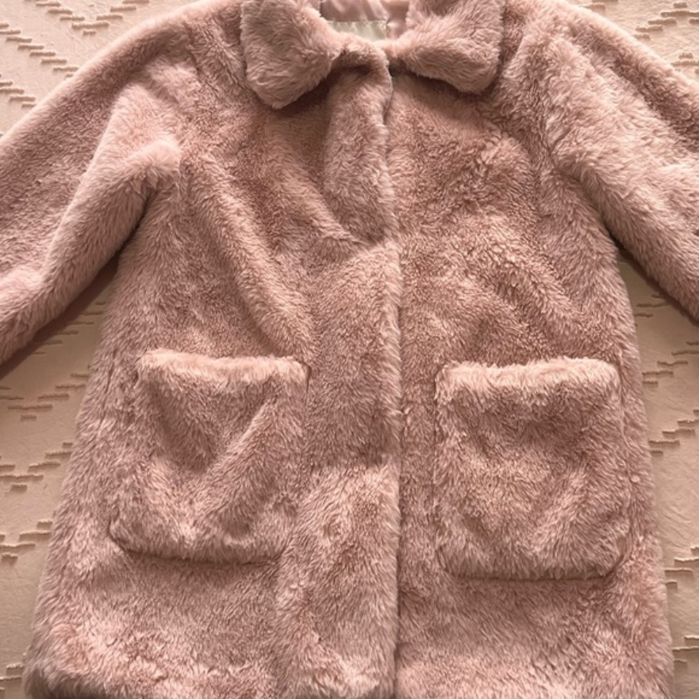 Justify Blush Pink Faux Fur Jacket